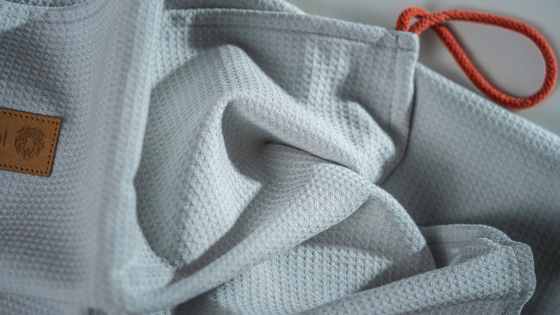 Aufhängeschlaufe des Merino Handtuchs