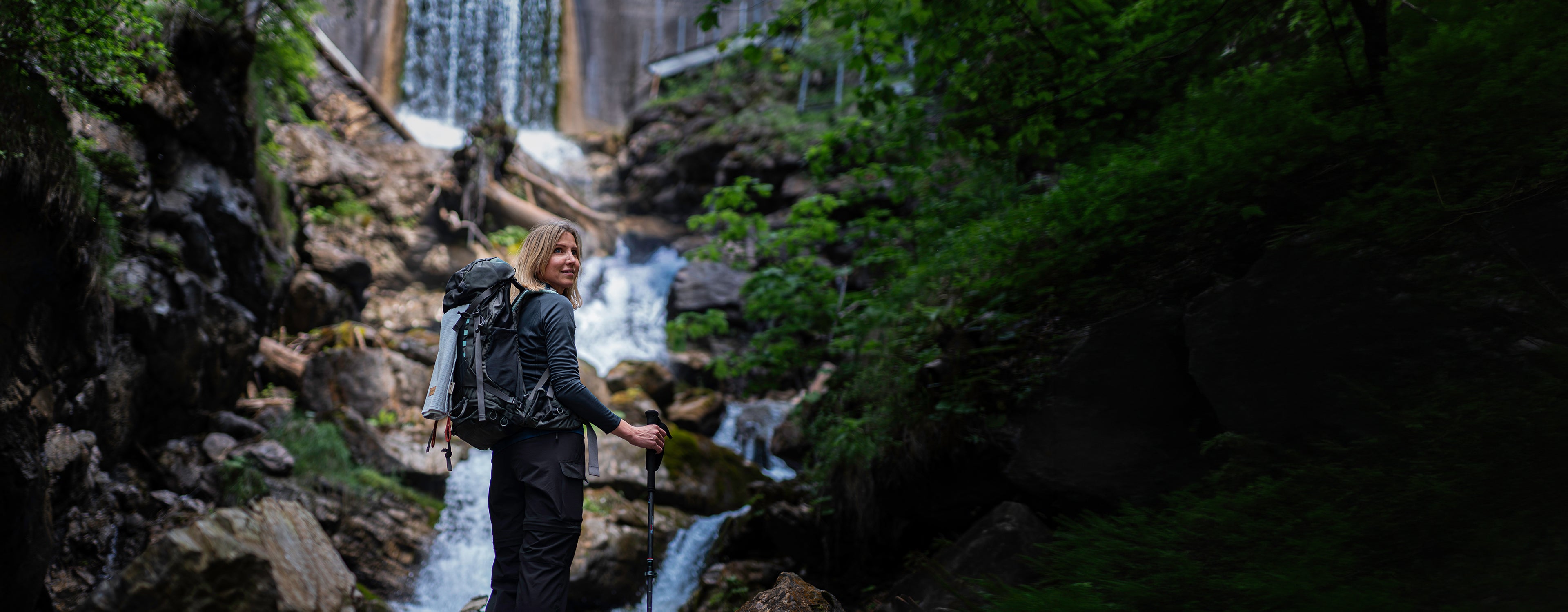 Trekkingtour mit Merino Handtuch von merinotowel